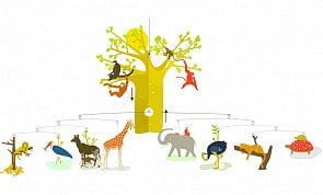 Мобиль – Африканская саванна (Djeco, DD04300k)