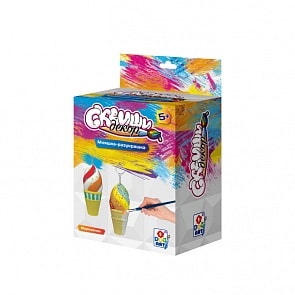 Набор для детского творчества из серии Сквиши Декор – Мороженое (1toy, Т15686)