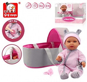Интерактивный пупс, в комплекте 2 предмета (S+S Toys, 200272564) Интерактивный пупс, в комплекте 2 предмета (S+S Toys, 200272564)