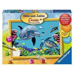Раскрашивание по номерам Подводный мир (Ravensburger, 28246st) - миниатюра