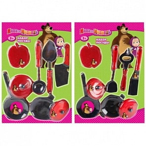 Набор посуды - Маша и Медведь, 8 предметов (Играем Вместе, B1436415-Rsim)