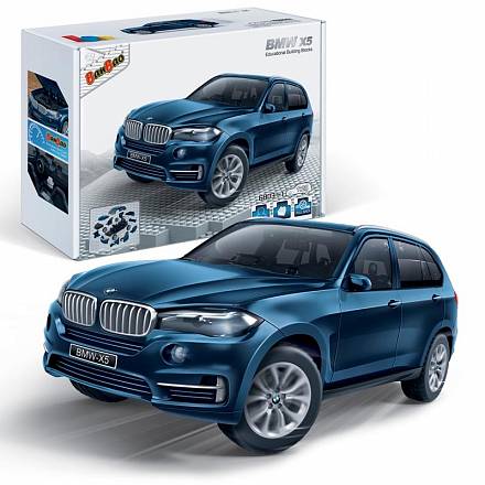 Конструктор - Машина BMW X5, синий, масштаб 1:28 