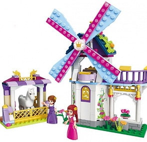 Конструктор - Мельница с фигурками, 210 деталей (Enlighten Brick, BRICK2604 (С)
