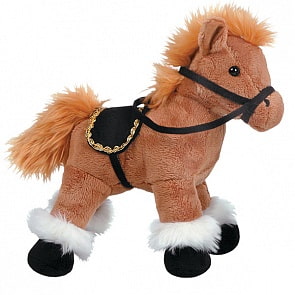 Лошадка коричневая, стоячая, 28см (Gulliver, 21-909771-1)