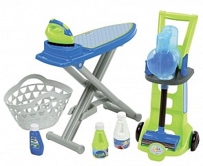 Большой набор для уборки с пылесосом, гладильной доской и аксессуарами (Ecoiffier, ECO1762)