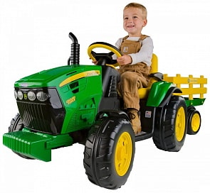 Электроприводной трактор Peg-Perego JD Ground Force trailer OR0047 Электроприводной трактор Peg-Perego JD Ground Force trailer OR0047
