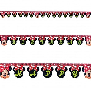 Гирлянда-буквы Happy Birthday Минни Модница, 220 см (Procos, 1505-1074)