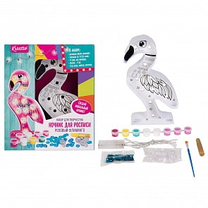 Ночник для росписи ТМ Kreatto - Розовый фламинго (Росмэн, 36992)