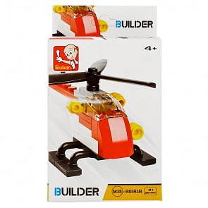 Конструктор – Пожарный вертолет, 31 деталь (Sluban, M38-B0593B)