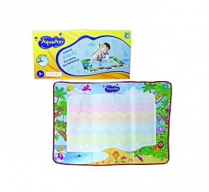 Коврик AquaArt для рисования с водным маркером, разноцветный, розовый для девочек (1toy, Т59443)
