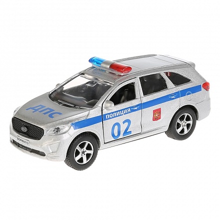 Металлическая инерционная модель – Kia Sorento Prime Полиция, 12 см 