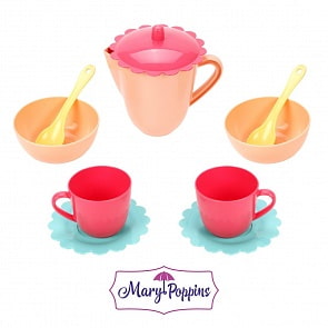 Чайный набор 10 предметов, цвет карамель (Mary Poppins, 39495)