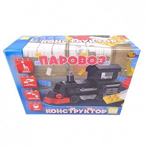 Конструктор - Паровоз, 136 деталей (Abtoys, PT-00447)