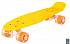 171203 Скейтборд Classic 22" YQHJ-11 со светящимися колесами, цвет оранжевый  - миниатюра №1