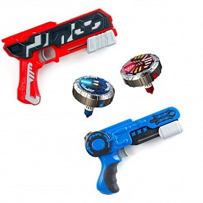 Боевой набор из 2 бластеров Spinner Mad, синий и красный (Silverlit, 86321)