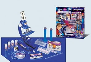 Набор с микроскопом, автоматическое увеличение окуляра 10х-20х, с аксессуарами - 50 предметов (Eastcolight, 2131)