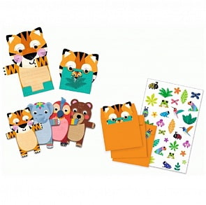 Пригласительные открытки – Дикие животные (Djeco, 04781k)