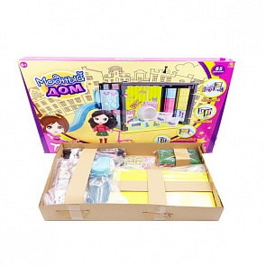 Игровой набор с куклой и мебелью - Модный дом, 85 деталей (ABtoys, PT-00851)
