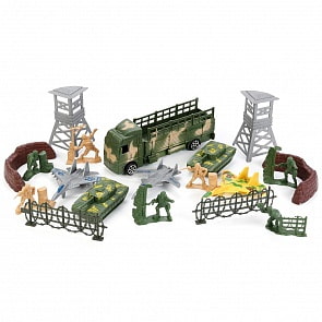 Набор солдатиков с военной техникой и аксессуарами (Играем Вместе, B1352385-Rsim)