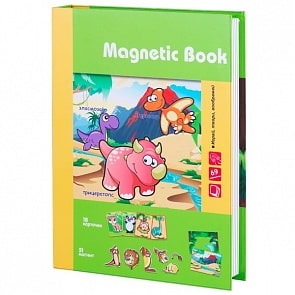 Развивающая игра из серии Magnetic Book - Живность тогда и теперь (Magnetic Book, TAV031)