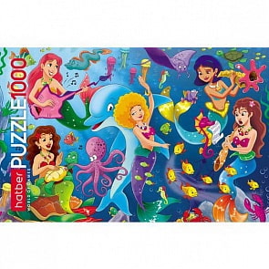 Пазл 1000 элементов – Русалочки в подводном царстве (Hatber, 1000ПЗ2-18707)