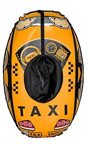 Тюбинг овальный Машинка желтая, тент (Тяни-Толкай, CarTTS1_02_04_000)