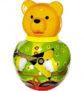 Неваляшка большая - Бурый медведь Потапыч, в пакете (Стеллар, 01719) (ассортимент)