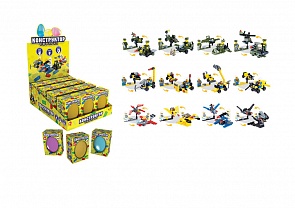 Игрушка-сюрприз - Конструктор в яйце, 12 видов (Abtoys, PT-00437(WZ-A2403)