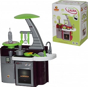 Игровая кухня Laura с варочной панелью, в коробке (Полесье, п-56320) (ассортимент)