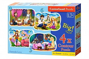 Пазлы Castorland - Сказки о принцессах, 4 пазла (Castorland, B-005093)