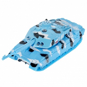 Модель танка T-90 13 см со светом и звуком башня вращается инерционный (Технопарк, SB-18-40SL457-BU-WB) (ассортимент)
