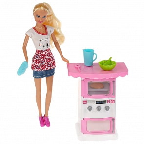 Кукла с мебелью и аксессуарами - Кухня-пекарня (Defa Lucy, 8421DF) (ассортимент)