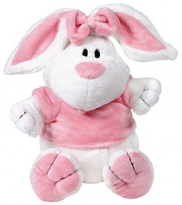 Кролик БЕЛЫЙ сидячий, 23см (Gulliver, 7-42227)