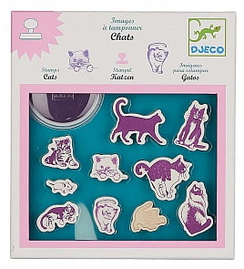 Набор штампов - Кошки (Djeco, 08926k)