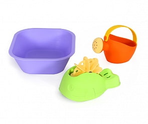 Игрушки для ванны: ванночка, лейка малая, кит (Биплант, 16065)