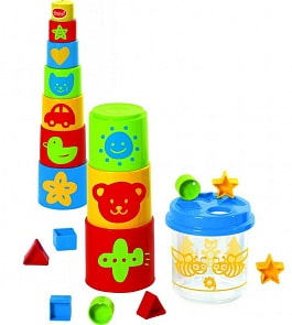 Ведерко-пирамидка, 21 предмет (Gowi, 453-20k)