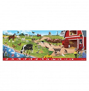 Напольный пазл - Животные на ферме, 48 элементов (Melissa&Doug, 4440_md)