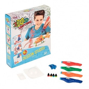 Ручка 3D Вертикаль с 4 картриджами и трафаретами - Дикие забавы (Redwood, 155237W)