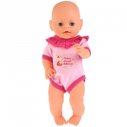 Одежда для кукол 40-42 см - Розовый боди Милая девочка 