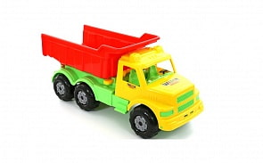 Буран №1, автомобиль-самосвал, желто-красный (Полесье, 43627)