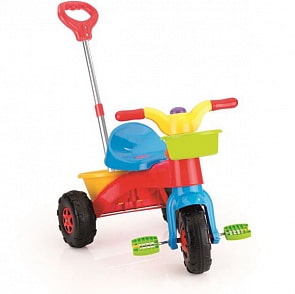 Мой первый велосипед, разноцветный с родительской ручкой (Dolu, DL_7007)