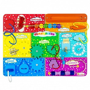 Бизиборд деревянный Семицветик (Алатойс, ББ315)