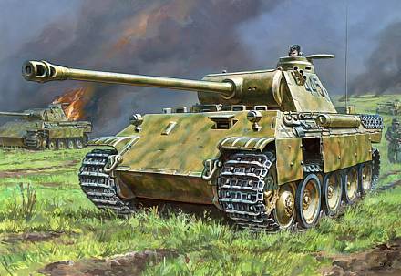 Модель сборная - Немецкий средний танк Пантера T-V Ausf D 