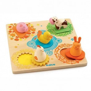 Пазл-сортировка - Утка и друзья (Djeco, 01030k)