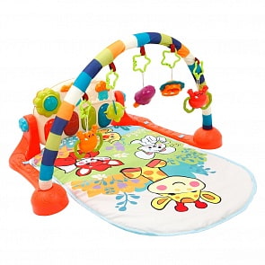 Музыкальный развивающий коврик - Жирафик и друзья, с игровой панелью (Жирафики, 939589)