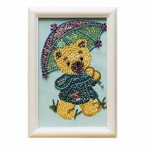 Мозаика из пайеток - Медвежонок (Волшебная мастерская, М024