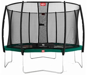 Батут Champion Green 430 Tattoo + сетка Comfort 2018, 35.44.28.01+35.74.14.02 (Berg, 35.44.06.01)