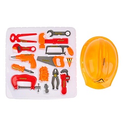 Набор инструментов с каской (Играем вместе, ZY418233-R) - миниатюра