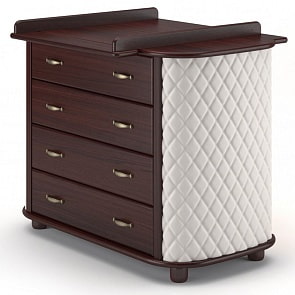 Комод детский Гандылян КО-2015-1 Тиффани Ромб, махагон (Gandylyan, GAN-КО-2015-1_махагон)