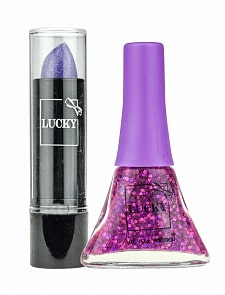 Набор помада меняет цвет и лак  для ногтей (Lucky, Т13806)